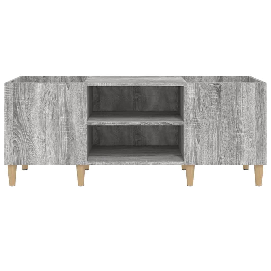 Sonoma szafka panelowa, szara, 121 x 38 x 48 cm, płyta drewnopochodna, miejsce do przechowywania płyt winylowych LP, stabilna płyta górna, szafka pod telewizor, szafka pomocnicza, szafka na akta