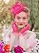 Geyoga 50s Fascinators Hat for Women 20s Feather Pillbox Hair Clip Funeral Tea Party first communion Headpiece and Lace Glove (Rose Pink)