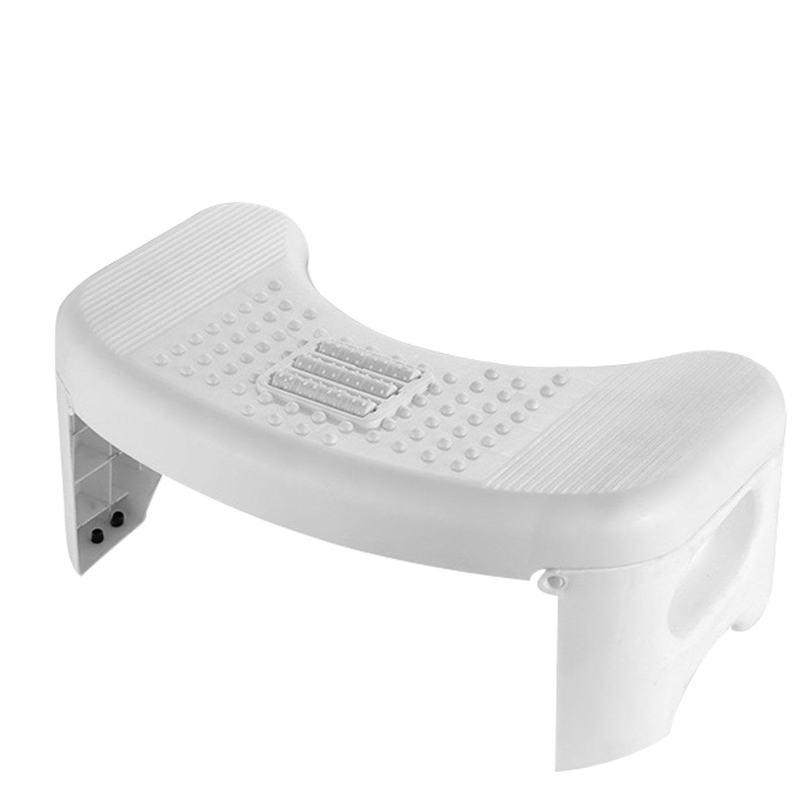 Sgabello Da Toilette - 42×25×17cm Sgabellino Squatty Da Toilette, Sgabello WC Antiscivolo Per Bagno, Sgabello Da Toilette Da Bagno, Sgabello Bagno Fisiologico Sgabello WC Pieghevole Per Adulti Bambini