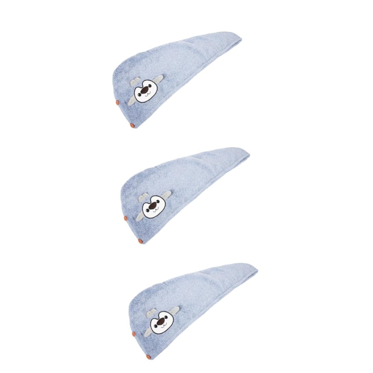 3 Toallas para Secar El Cabello Gorro Absorbente para Bebé Gorro De Ducha para Gorro De Ducha Toalla De Fibra para Secar El Cabello