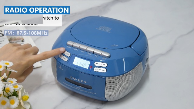 Amazon.com: Greadio Reproductor de CD Boombox Reproductor de