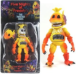 Jiumaocleu 6 PCS Five Nights Game Figures 5.5in Luminous Bear Foxy Sister Location Horror Action FNAF Figures Movable Joints for Kids Birthday Halloween