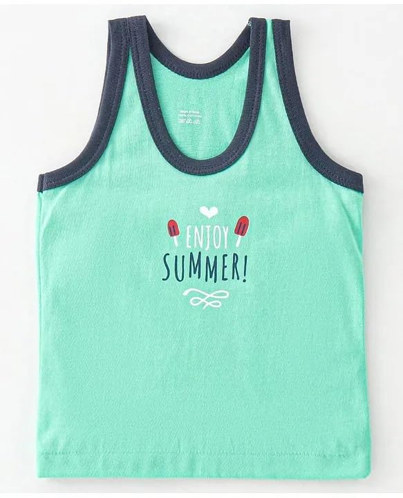 Image of BABA AND BABY Cotton Printed Vest baniyan for Baby Summer wear Sleeveless for Kids