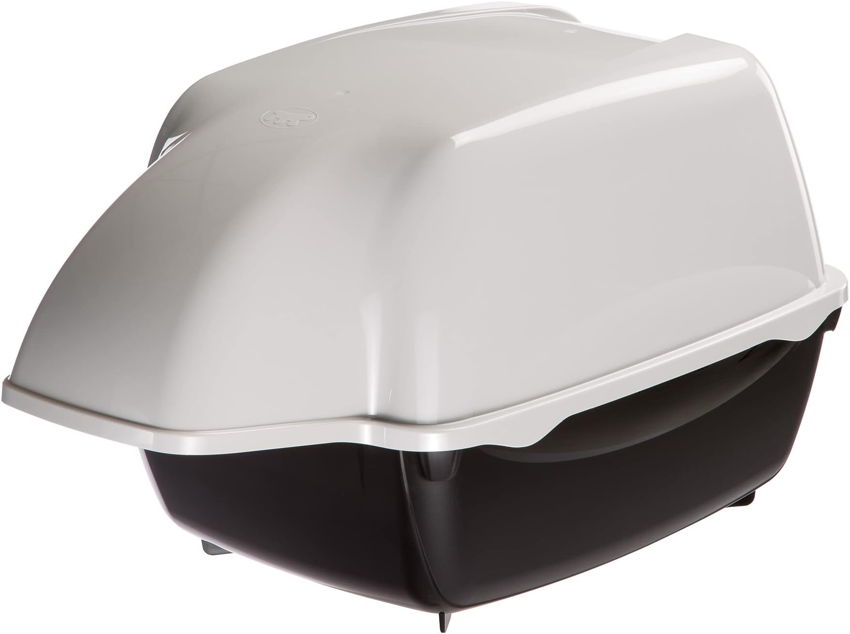 Cosmic Outdoor Hooded Litter Box- Black; Measures 20x16x15