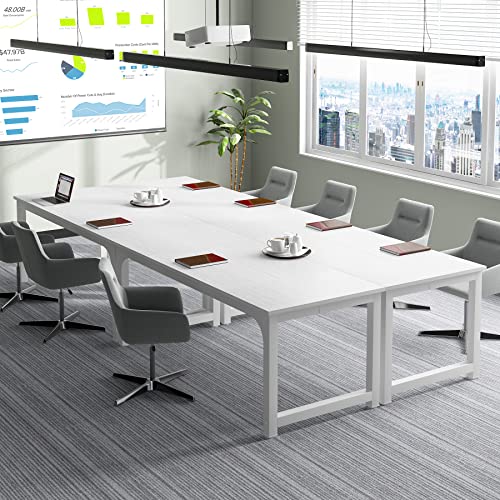 Image of Tribesigns 70.8 inchExecutive Desk, Large Office Computer Desk with Thicken Frame, Modern Simple Workstation Business Furniture for Home Office, White