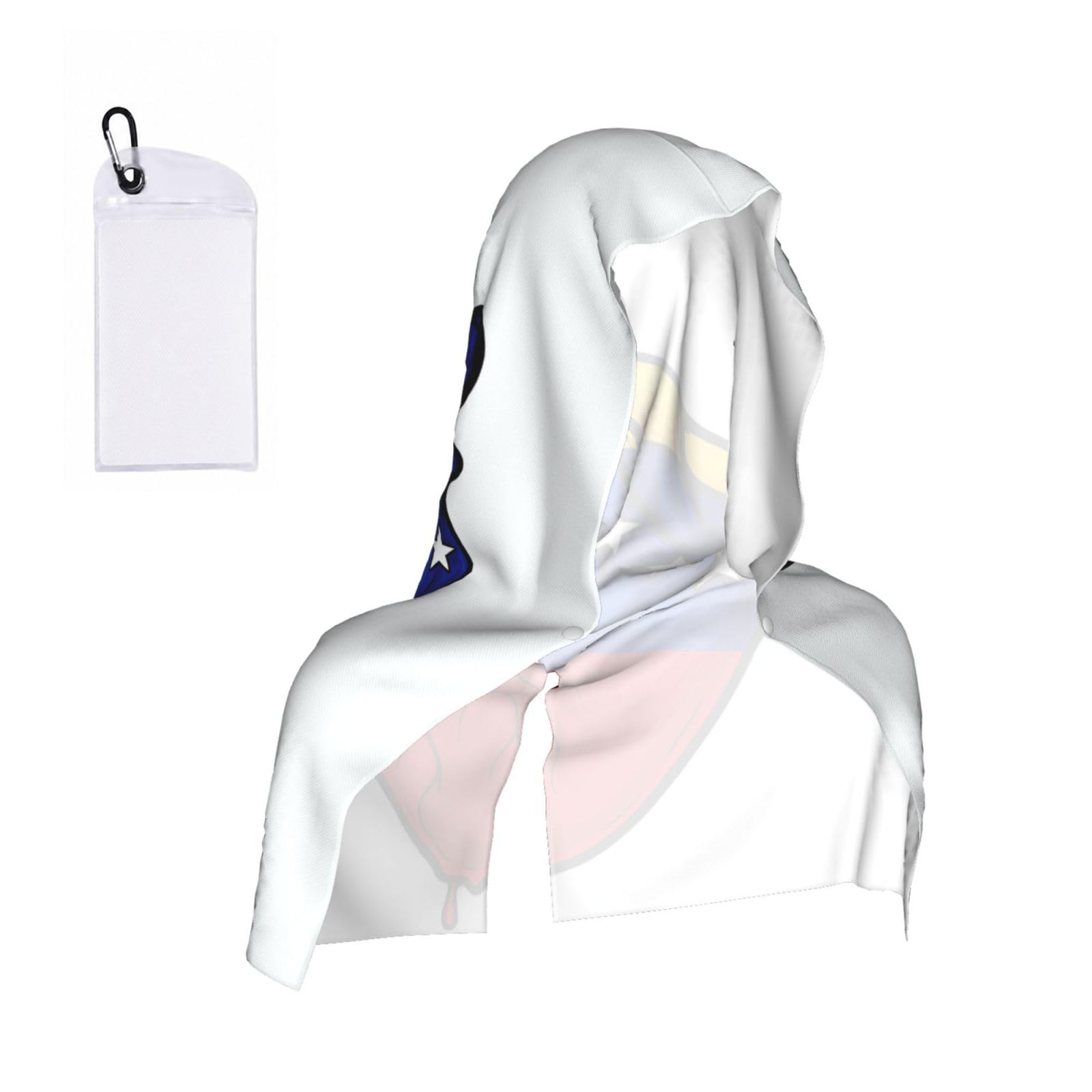 DUWAA Heart Of Venezuela Print Cooling Hooded Sports Towel, 30×60cm Quick Drying Summer Cool Head Wrap For Neck And Face