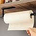 ZUNTO Küchenrollenhalter Selbstklebend - Schwarz Papierrollenhalter ohne Bohren Rollenhalter für Küche, Edelstahl SUS 304
