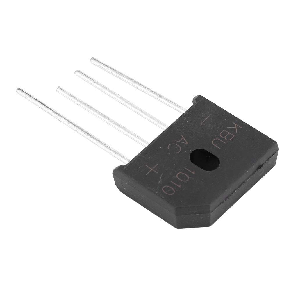 Diodo Raddrizzatore a Ponte 1010, 10A 1000V Full Wave Silicio per Circuiti Elettronici ed Elettrodomestici, 4 Pin