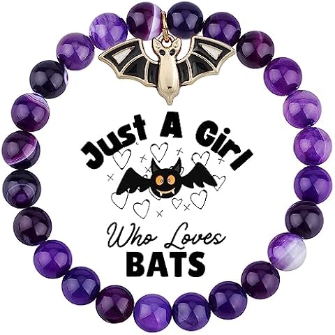 MollyQueen Gothic Jewelry for Women Bat Charm Bracelet Bat Jewelry Bat Gifts Bat Themed Gift Vampire Halloween Jewelry Gothic Evil Bat Crystal Bracelet for Men Friends Cover