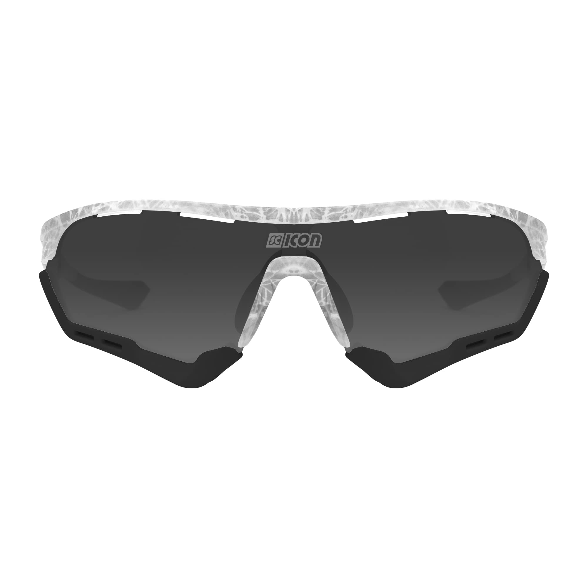 Scicon Sports Aerotech Occhiale Sportivo (Ghiaccio Bianco/Argento)