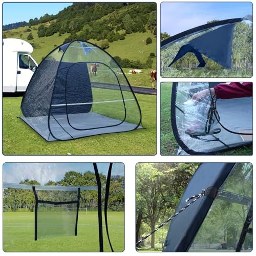 Carpa deportiva UNP para 3 personas con PVC transparente miniatura 5