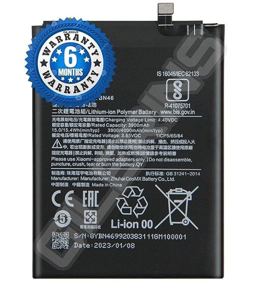 Image of Original BN46 Battery for Redmi Note 6, 8, Y3, 7 Battery with 6 Month Warranty** (EE298)