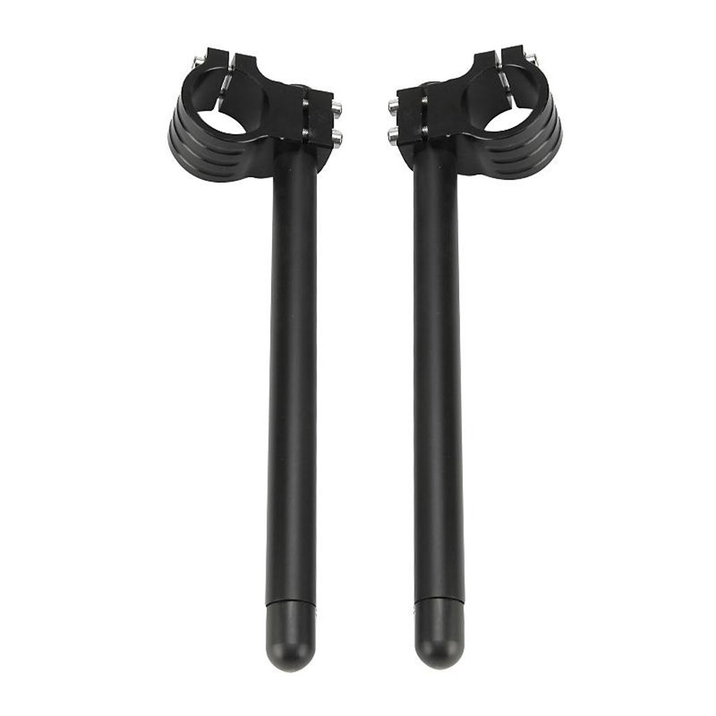 Universal CNC Clip-ons Poignée Grip Guidon Pièce Pour Moto Scooter - 41mm Noir