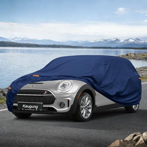 Image of Kaugung Custom Fit Car Cover for MINI Clubman (2011-2024), Heavy Duty Waterproof All Weather Outdoor Protection, Breathable Full Exterior Cover with Vent, Rain Sun Snow UV Proof