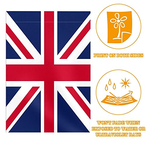 Drapeau du Royaume-Uni extérieur - Drapeau de jardin robuste anti-décoloration