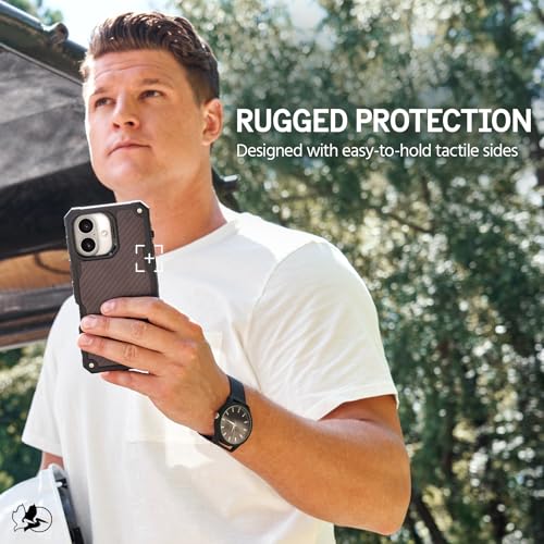 Image of Pelican Shield iPhone 16 Case - Rugged MagSafe Phone Case - Carbon