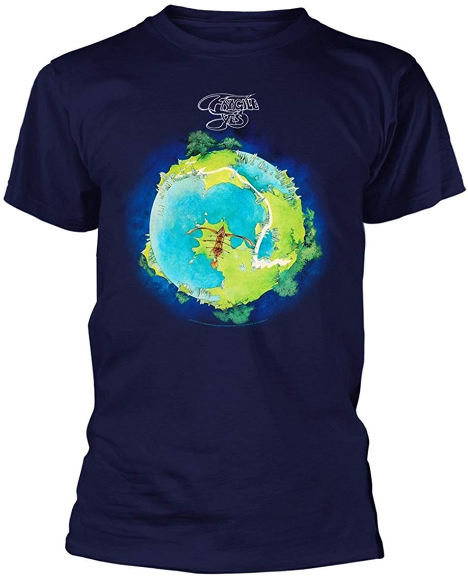 Plastic Head Yes 'Fragile' T-Shirt (Large) Blue