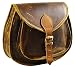 S&F Handmade Women Leather Vintage Style Genuine Brown Leather Cross Body Shoulder Bag Purse