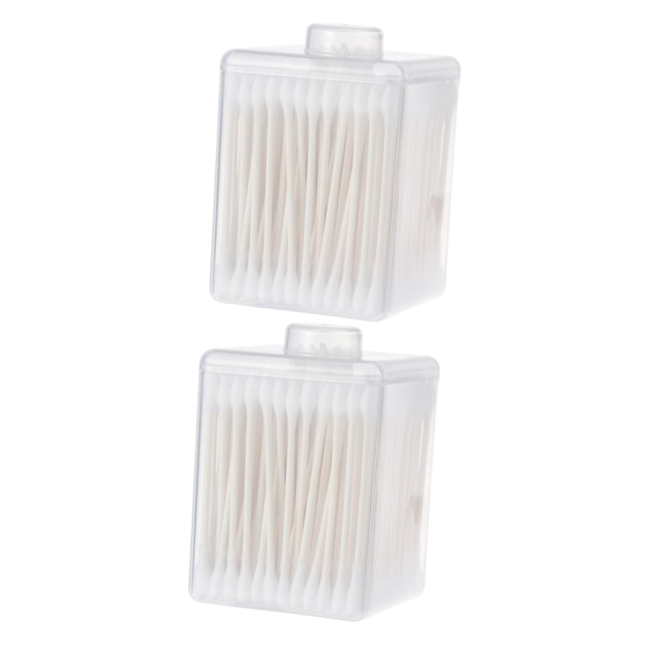 Gogogmee 2sets Multifunction Makeup Cotton Buds Natural Cotton Swabs Round Tapered Tips 200pcs*2