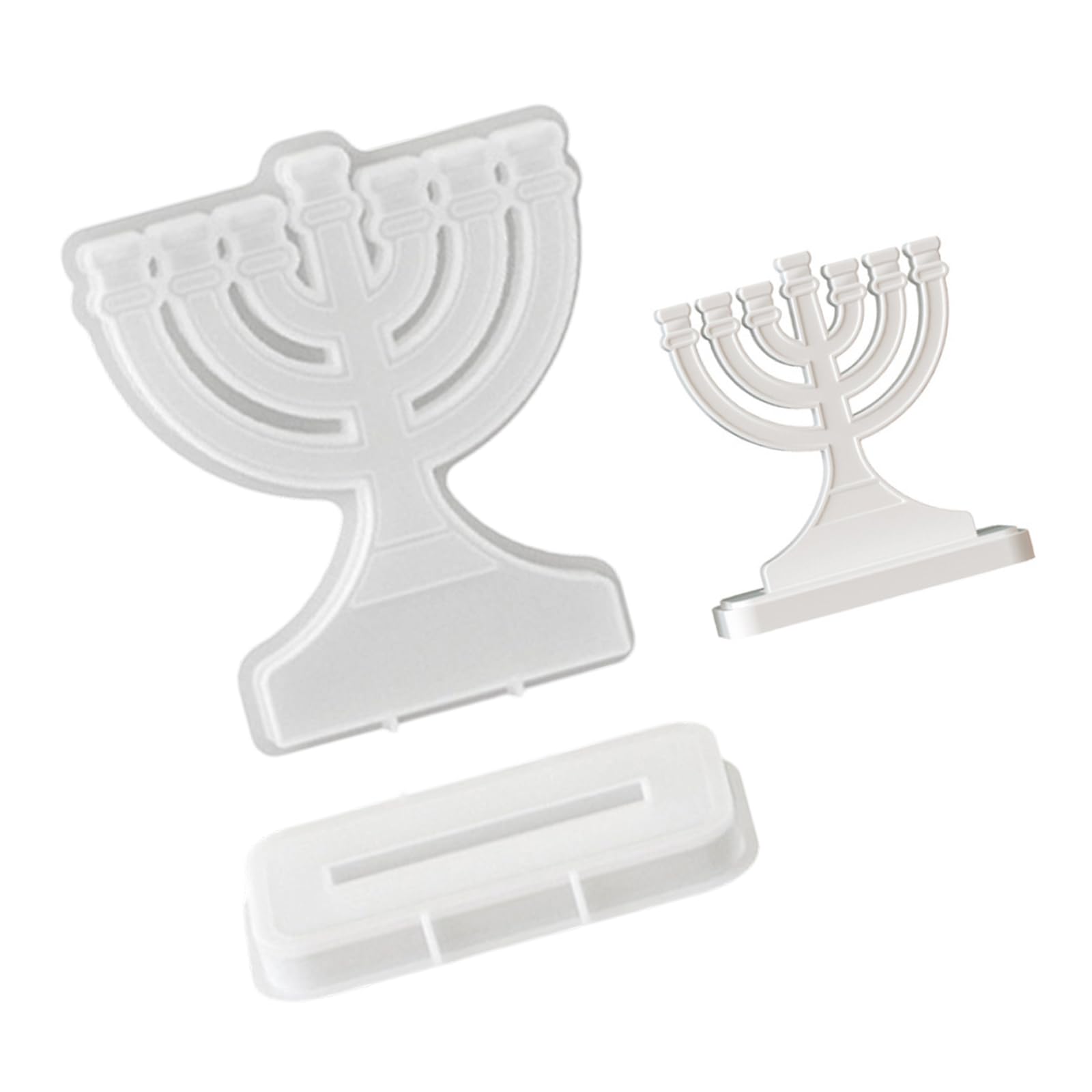 Jazuaiao Branch Design, Food Grade Silicone Flexible for Hanukkah Holiday Crafting Hanukkah Set Silicone Flexible Food Grade with Branch Designs