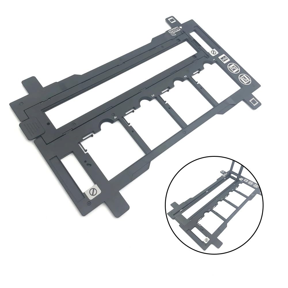Support de diapositive de film photo 35 mm Guide négatif en ABS compatible avec Scanner Perfection V100 V200 V300 V330 V370 pour convertir des diapositives et des négatifs en DI