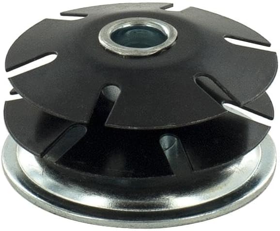 Outwater Industries Double Star Threaded Caster Insert | Heat Treated Steel | Fits 2 Inch Round 16-18 Gauge Tube | Thread: 5/16-18 | 100 Pack