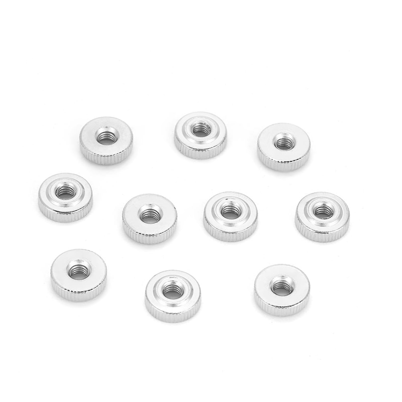 10/5/2/1 dado zigrinato M3 M4 M5 M6 M8 M10 dadi pollice Nurled in acciaio al carbonio(M4(10pcs))
