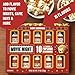 Movie Night 10-Pack Popcorn Seasoning Variety Pack – Cheddar Cheese, White Cheddar Popcorn Seasoning, and Classic Salt for Flavored Popcorn