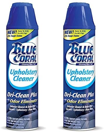 Blue Coral 2 - منظف تنجيد حزمة تنظف Dri-Clean Plus مع مزيل الرائحة