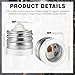 10 Packs E39 to E26 Socket Converters, Ceramic Mogul E39 to Standard Medium E26 Screw Base Light Bulb Socket Converter Mogul Base Adapter Sockets Reducer, Maximum 660W and 200℃ Heat-resistant