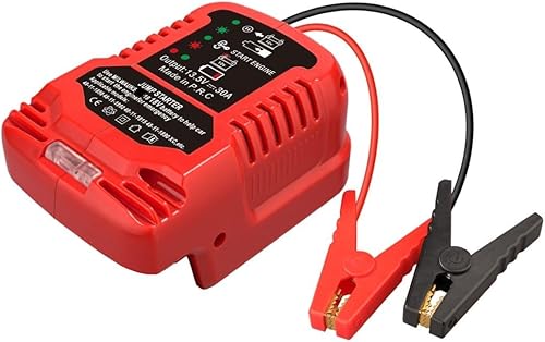 Cables de puente con adaptador para batería Milwaukee M-18 de 18 V, arrancador de automóvil portátil de 12 V, con kit de salto de 11 AWG para
