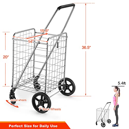 Wellmax WM99024S Grocery Utility Shopping Cart thumb #1