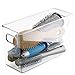InterDesign Linus Plastic Countertop, Closet, and Vanity Organizer, Storage Bin for Bathroom, Bedroom, Office, Craft Room, Kitchen, Small