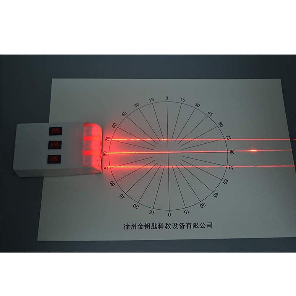 Set ottico di esperimenti Scienze fisiche, Piattaforma sperimentale Ottica e due sorgenti luminose Scatola di immagazzinaggio rimovibile Attrezzatura ottica Esperimento