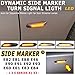 AJHLJ® 2Pcs Led Dynamic Side Marker Turn Signal Light Indicator Blinker Lamp Signal Lamp For BMW E90 E91 E92 E93 E60 E87 E82 E46 (BLACK)