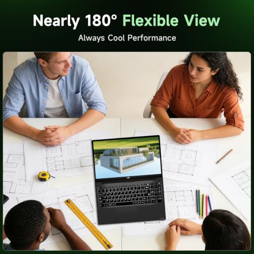 Image of NIMO 15.6 inch Multitasking Laptop, AMD 8-Core R7 7735HS, 16GB DDR5, 1TB SSD | (Up to 4.75 GHz, Beat i7-12650H) Computer with 100W Fast PD, 180 Vewing, Radeon 680M, for Light Gaming and Productivity