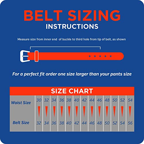 Image of F&L CLASSIC Western Belt without buckle for men - Full Grain Leather Cowboy Belts for jeans - One Piece Leather strap belt