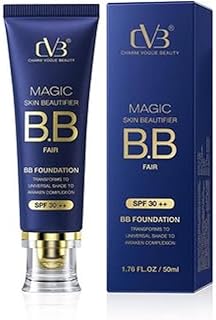 CVB C65 Magic Skin Beautifier BB Fair Cream for Complexion Enhancer, Matte BB Foundation for Face Make-up, Skin Hydration ...