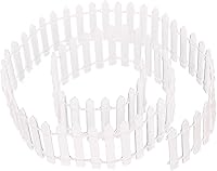 Vista 1 de Prsildan Valla de jardín de hadas en miniatura de 40 pulgadas, mini adorno de madera para casa de muñecas