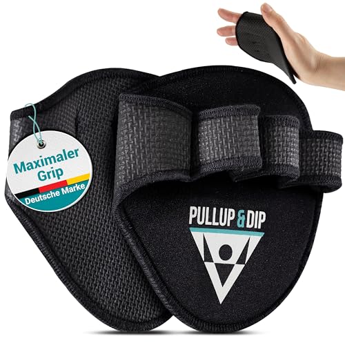 PULLUP & DIP Griffpolster Griffpads für Klimmzüge, Fitness, Bodybuilding & Krafttraining, 1 Paar Neopren Grip Pads, Trainings Pads als Alternative zu Trainingshandschuhen für maximalen Griff