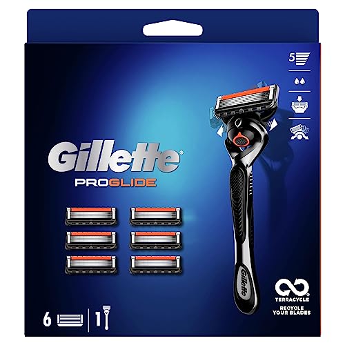 Gillette ProGlide Men's Razor, with Flexball Technology + 7 Razor Blade Refills with Precision Trimmer, 5 Anti-Friction Blades