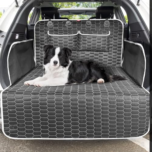 Oasser Kofferraumschutz Hund mit Seiten- und Ladekantenschutz Universal Auto Wasserdicht Kratzfest rutschfest Kofferraum Schutzmatte