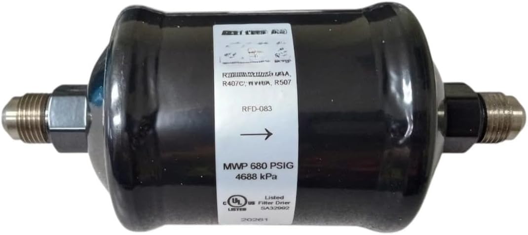 Replacement for Ranco 083 Liquid Line Filter Drier 3/8 Flare Refrigeration Air Conditioning compatible with Ranco.