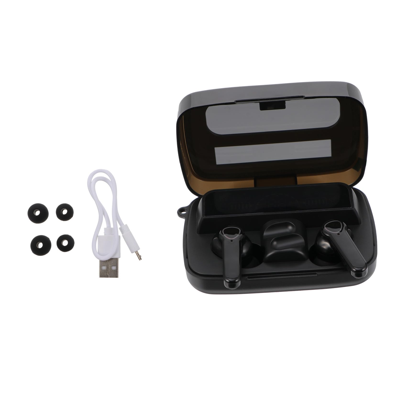 Auricolari Sportivi Wireless Stereo Tappi per Orecchie Impermeabili Cuffie Singole o Doppie Basso Ritardo Chip Aggiornato