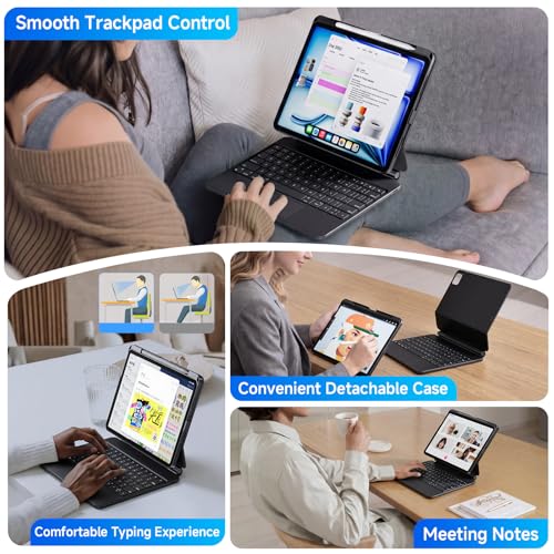 Étui clavier iPad Pro 11 pouces M4 M5 avec trackpad multi-touch - 6