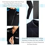 Skyone Wetsuits for Men Women, 3MM Neoprene Wetsuit Full Body Wet Suit in Cold Water, Scuba Diving Suit Long Sleeves Front Zip Warm Swimsuit for Swimming Surfing Snorkeling - Image 3