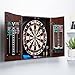 Viper by GLD Products Vault Deluxe Dartboard Cabinet with Shot King Sisal Dartboard and Illumiscore Scoreboard, Wood