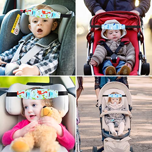 Image of Baby Carseat Head Support,Car seat Straps Pillow Support Ban,Stroller Neck Relief Strap Headrest,Slumber Sling Sleep Positioner for Toddler Infants Child Children Kids