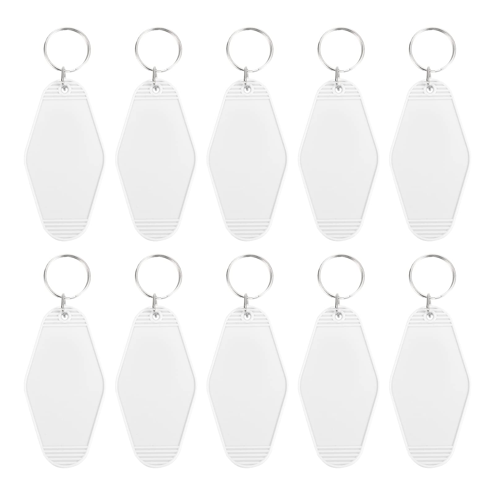 PATIKIL Vintage Motel Keychain, Blank Hotel Keychains Key Tag,