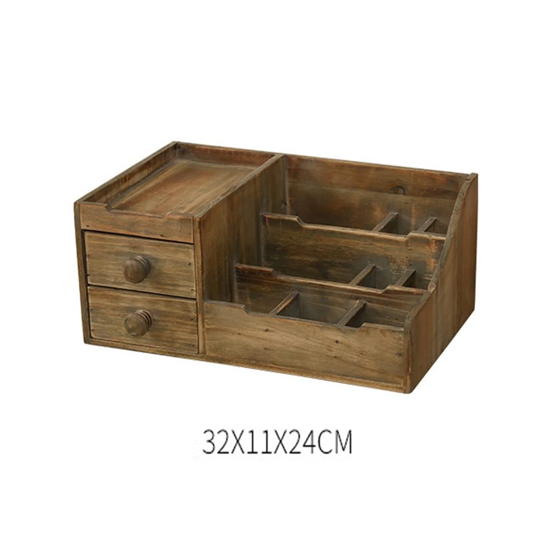 Gabinete Organizador de Escritorio pequeño, Oficina en casa, Dormitorio, Aula, Almacenamiento de Mesa de Madera con cajones para Suministros de Escritorio